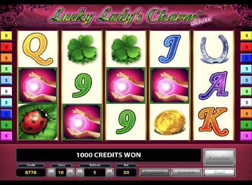 Игровые автоматы онлайн на деньги - Lucky Ladys Charm Deluxe