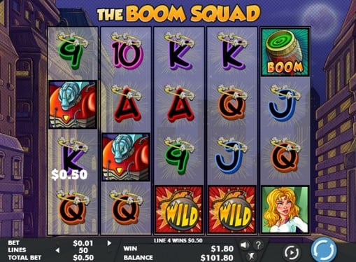 Игровые автоматы на реальные деньги - The Boom Squad